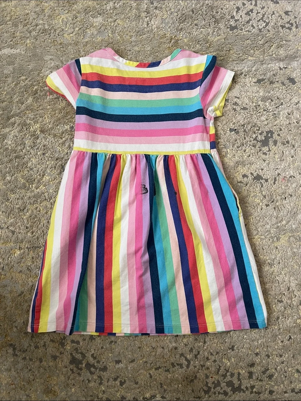 4T rainbow stripe dress